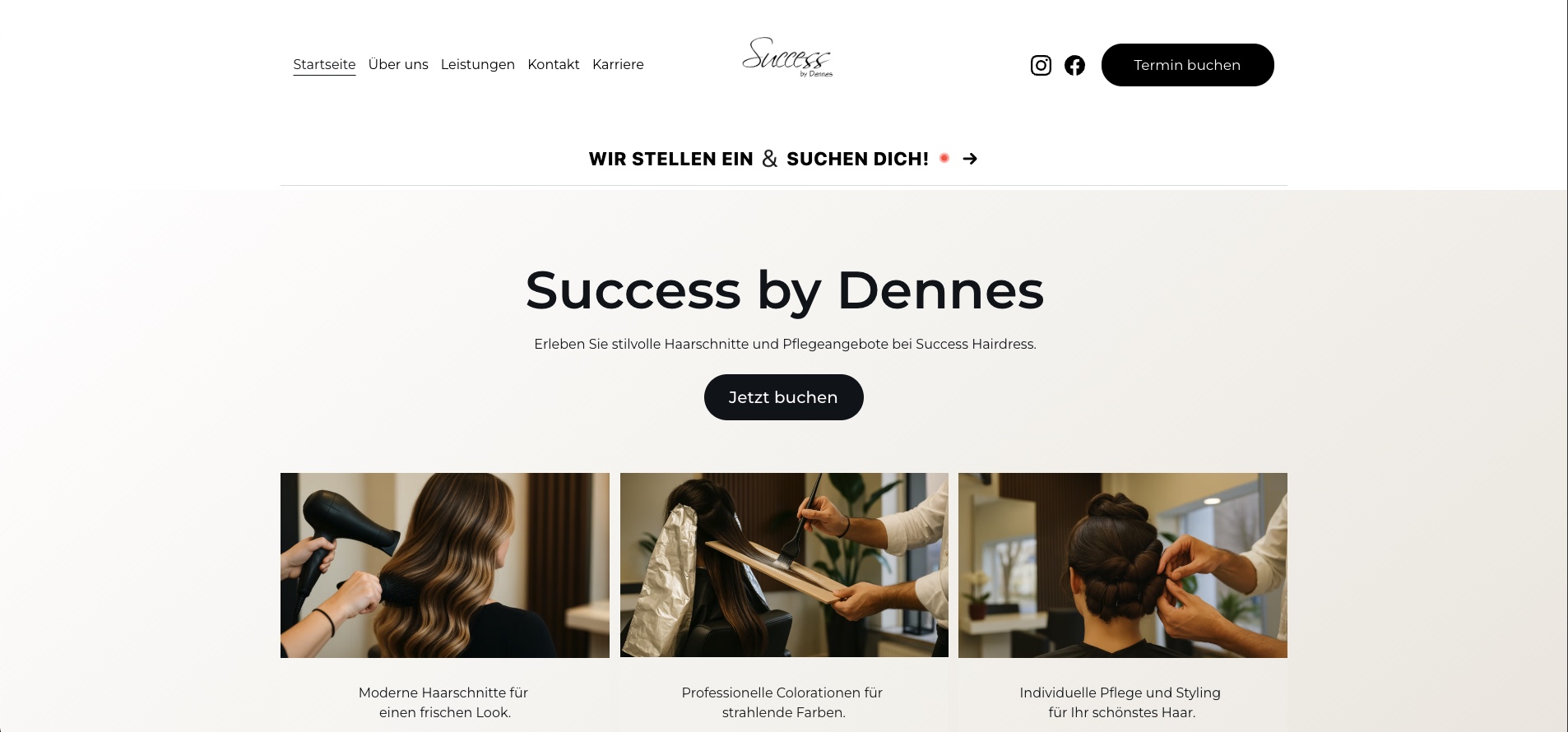 Success Hairdress Website