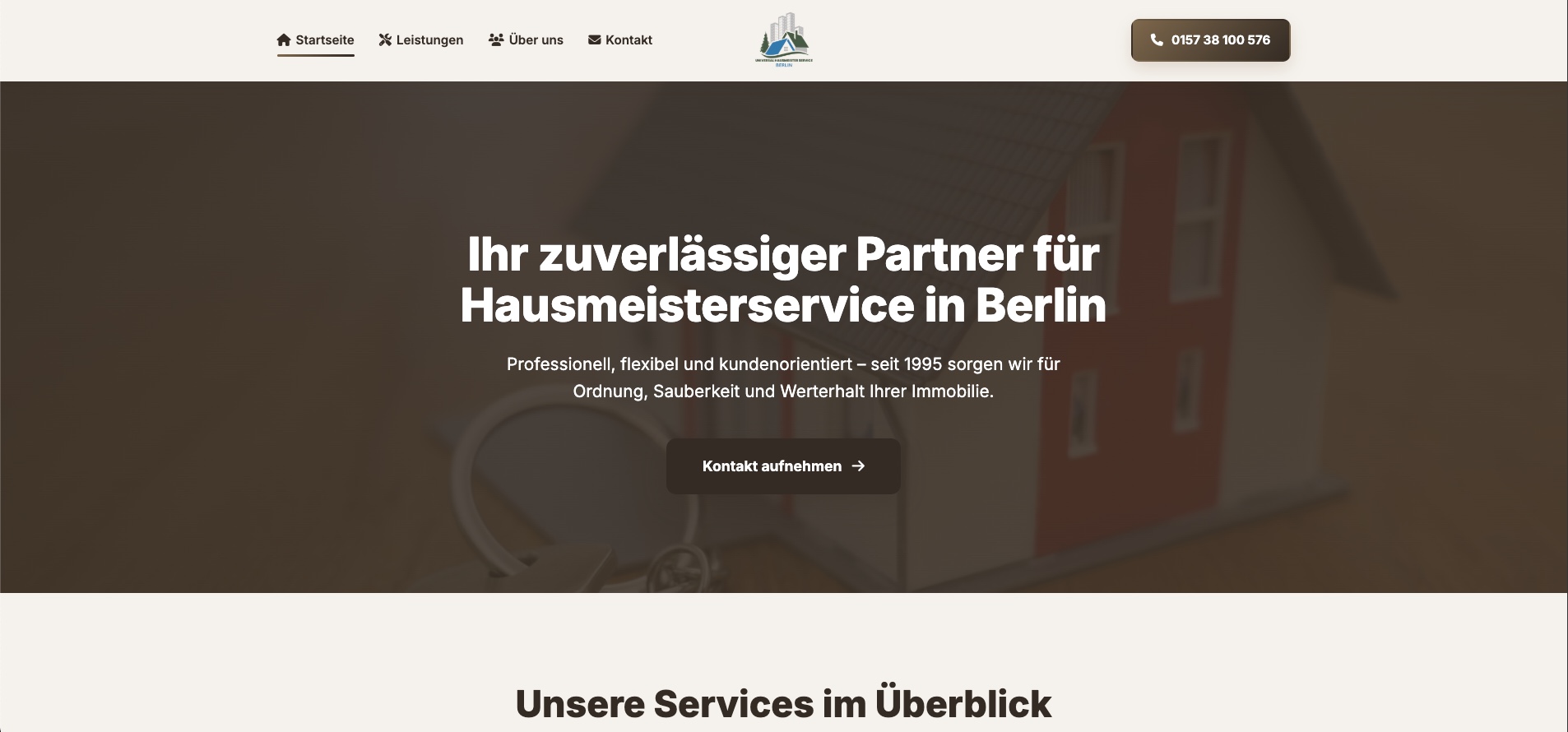 Universal Hausmeisterservice Website